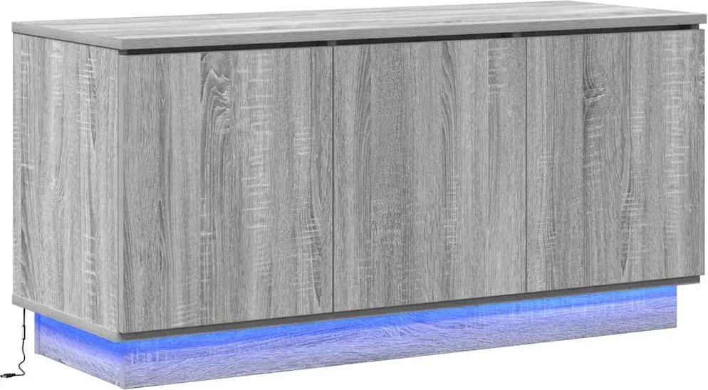 vidaXL TV szekrény Szürke Sonoma 100 x 38 x 49 cm Faanyag