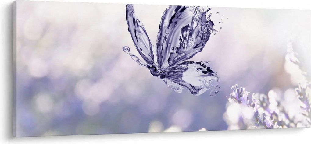 Kép - Pillangó és levendula (120x50 cm)