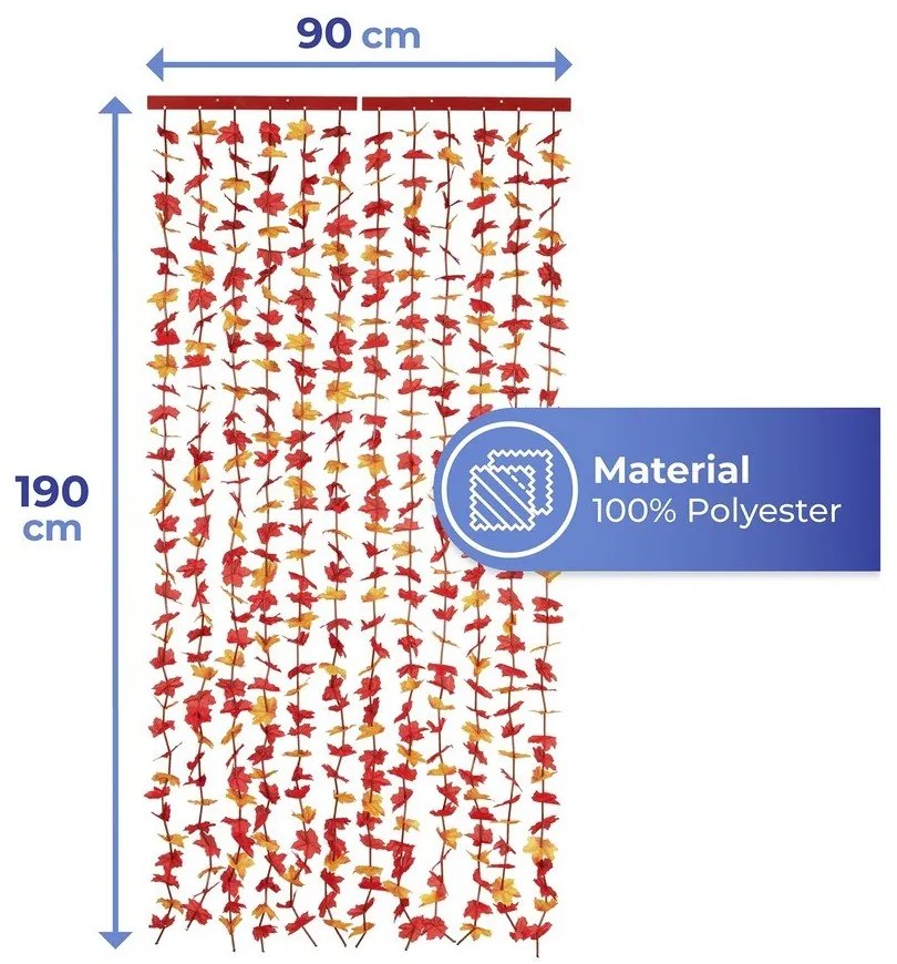 Piros függöny ajtóra 90x190 cm Indian Summer – Maximex