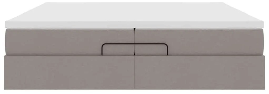 oszmán ágykeret matracokkal tópszín 200x200cm szövet