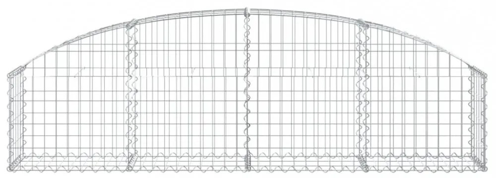 vidaXL íves horganyzott vas gabion kosár 200x30x40/60 cm
