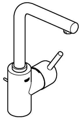 GROHE 23739002 - Mosdócsaptelep CONCETTO 291 mm, fényes króm