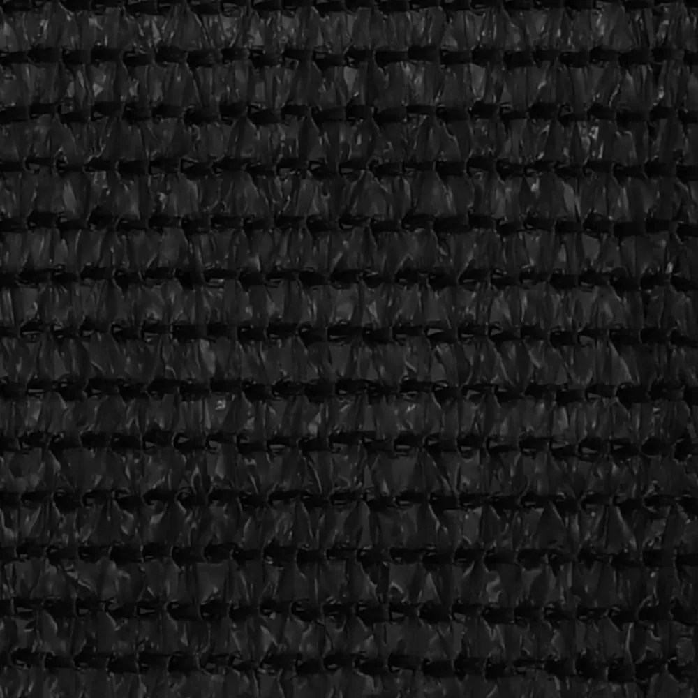 fekete HDPE erkélyparaván 75 x 600 cm