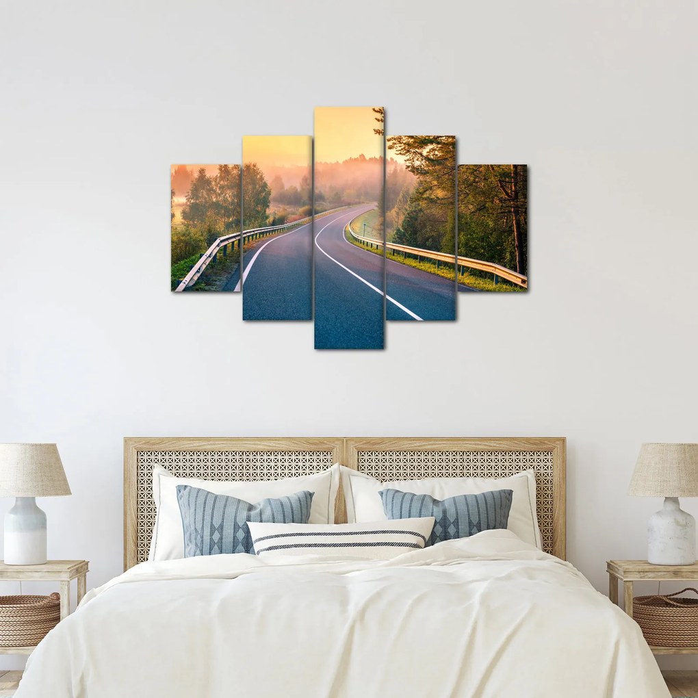Kép - Az utazás napfelkeltekor (150x105 cm)