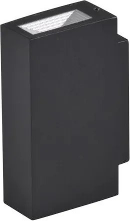 POLUX 319999 ORLEAN Modern Kültéri Fali Lámpa Fekete LED IP44