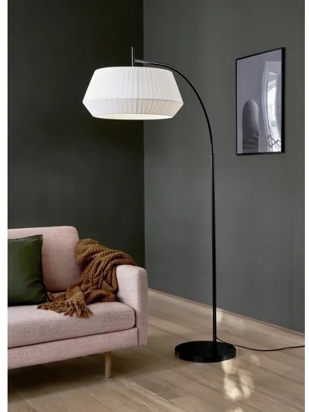 Nordlux - Állólámpa DICTE 1xE27/60W/230V fekete/fehér