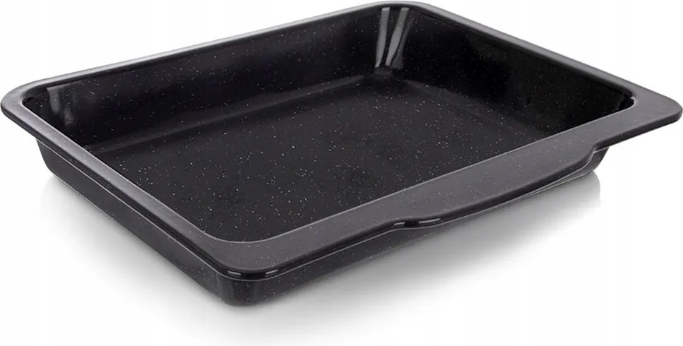 Zománcozott tepsi sütőhöz téglalap alakú mély 40x35,5x5 cm