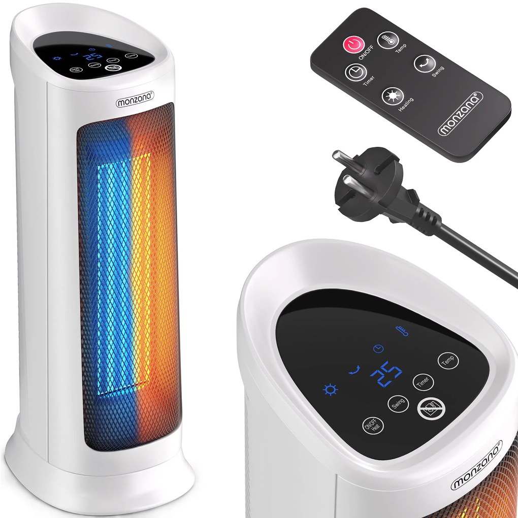 Deuba Ventilátoros hősugárzó 2000 W - fehér