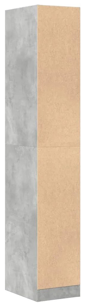 betonszürke szerelt fa patikaszekrény 30 x 41 x 174,5 cm