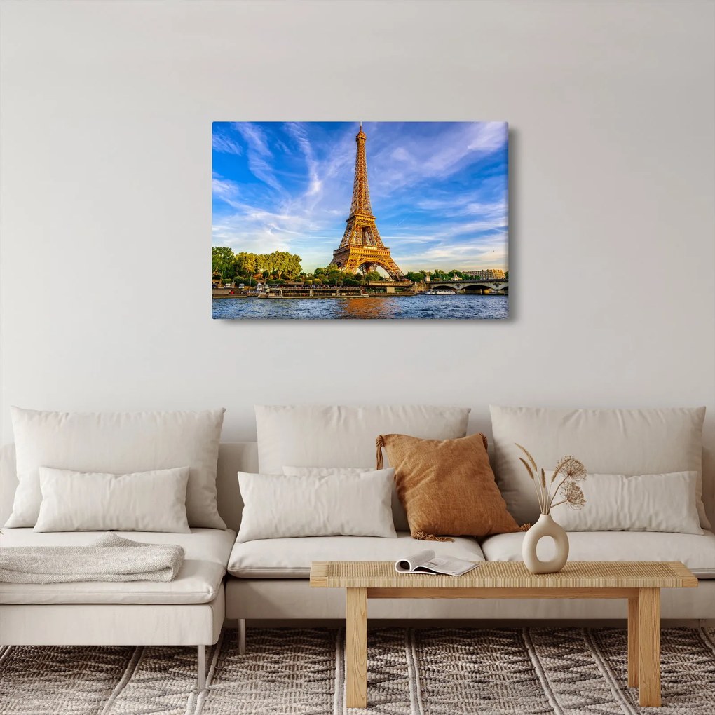 Kép - Eiffel-torony (90x60 cm)