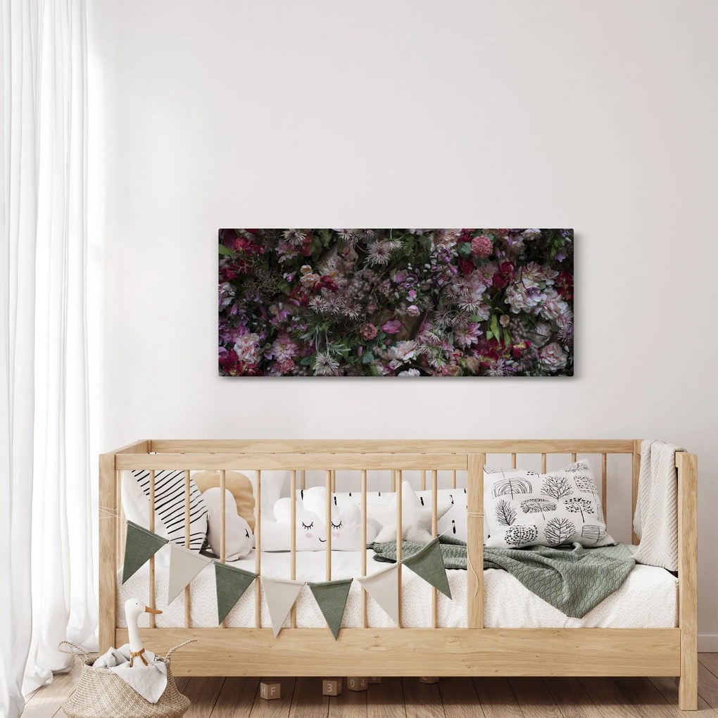 Kép - Virágfal (120x50 cm)