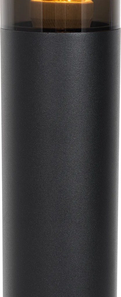 Modern kültéri oszlop lámpa fekete 45 cm IP44 - Rox