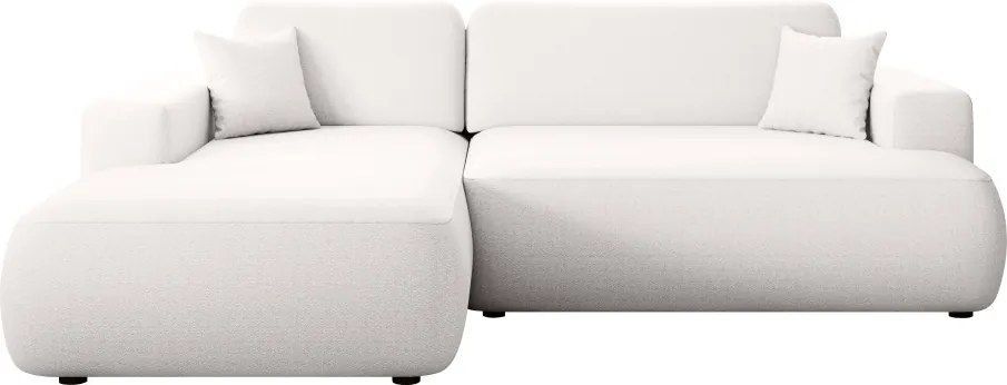 Ülőgarnitúra, fehér, balos, GARY ROH