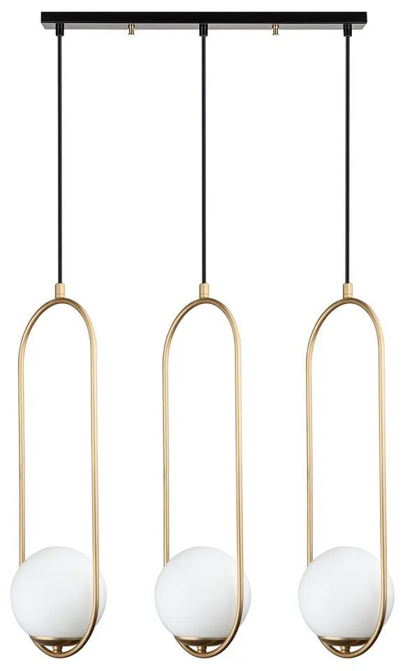 Arch aranyszínű függőlámpa, magasság 146 cm - Squid Lighting