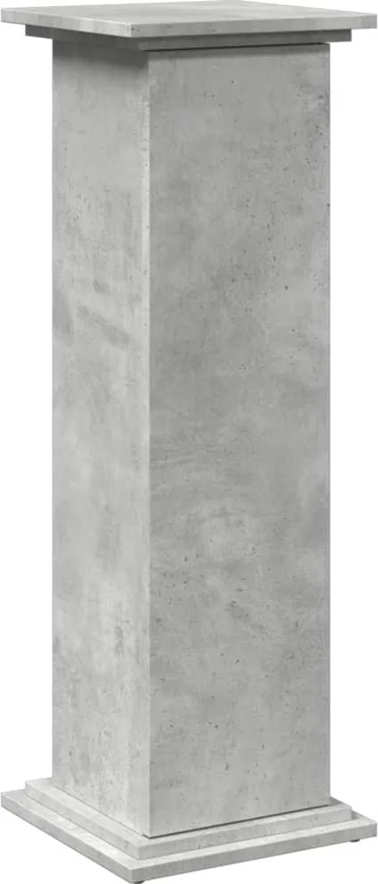 vidaXL betonszürke szerelt fa bemutatóállvány tárolóval 31x30x90 cm