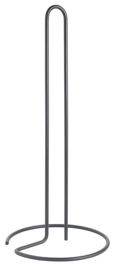 Matt fekete acél papírtörlő tartó ø 14 cm Lava – Metaltex