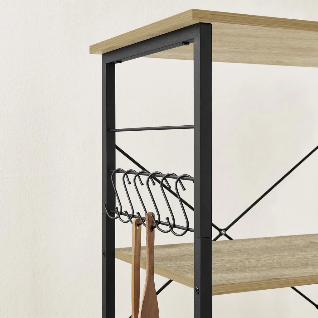 Gurulós tárolóasztal 3 polccal TAYLOR ARTISAN 60x40 cm