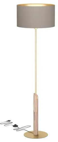 Eglo 390338 - Állólámpa SANTANDRIA 1xE27/40W/230V barna/arany