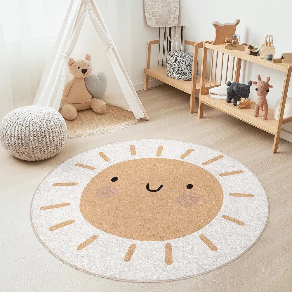 Mosható gyerek szőnyeg ø120 cm Sunny World – Mila Home