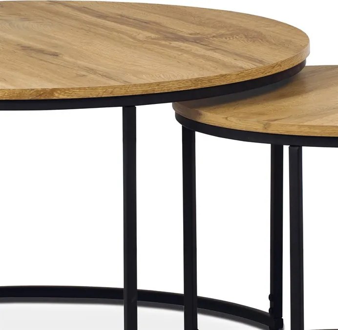 Dohányzóasztal 80 × 80 × 45 cm, MDF, vadtölgy OAK