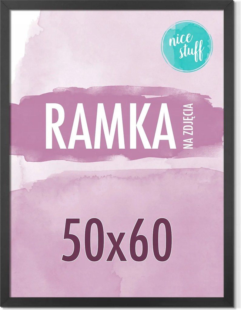 Képkeret 50x60 Képkeret 50x60 Képkeret puzzle Fekete Mdf