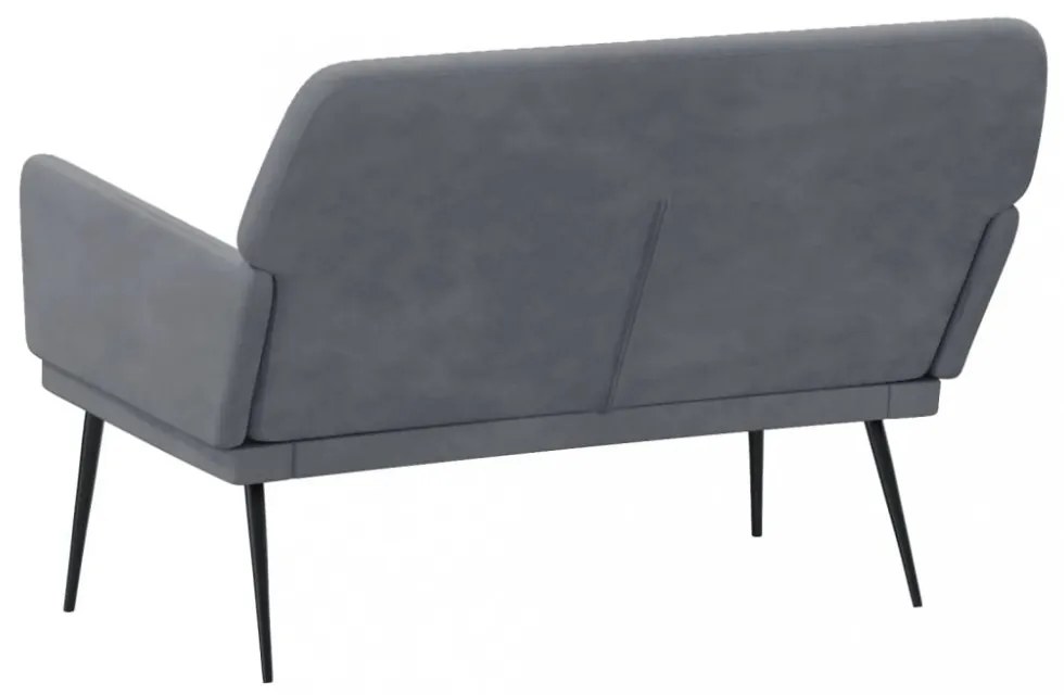 vidaXL sötétszürke bársonypad 108x79x79 cm