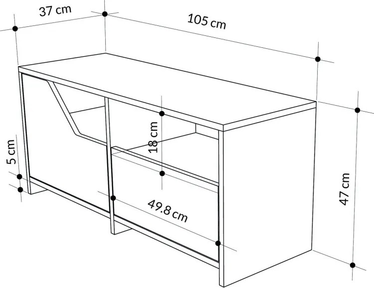 Nexus Shoe Cabinet - Grey, White