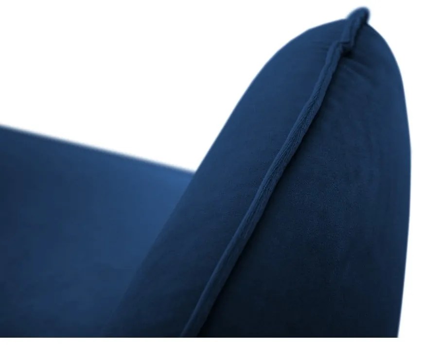 Kék bársony kanapé 160 cm Vienna – Cosmopolitan Design