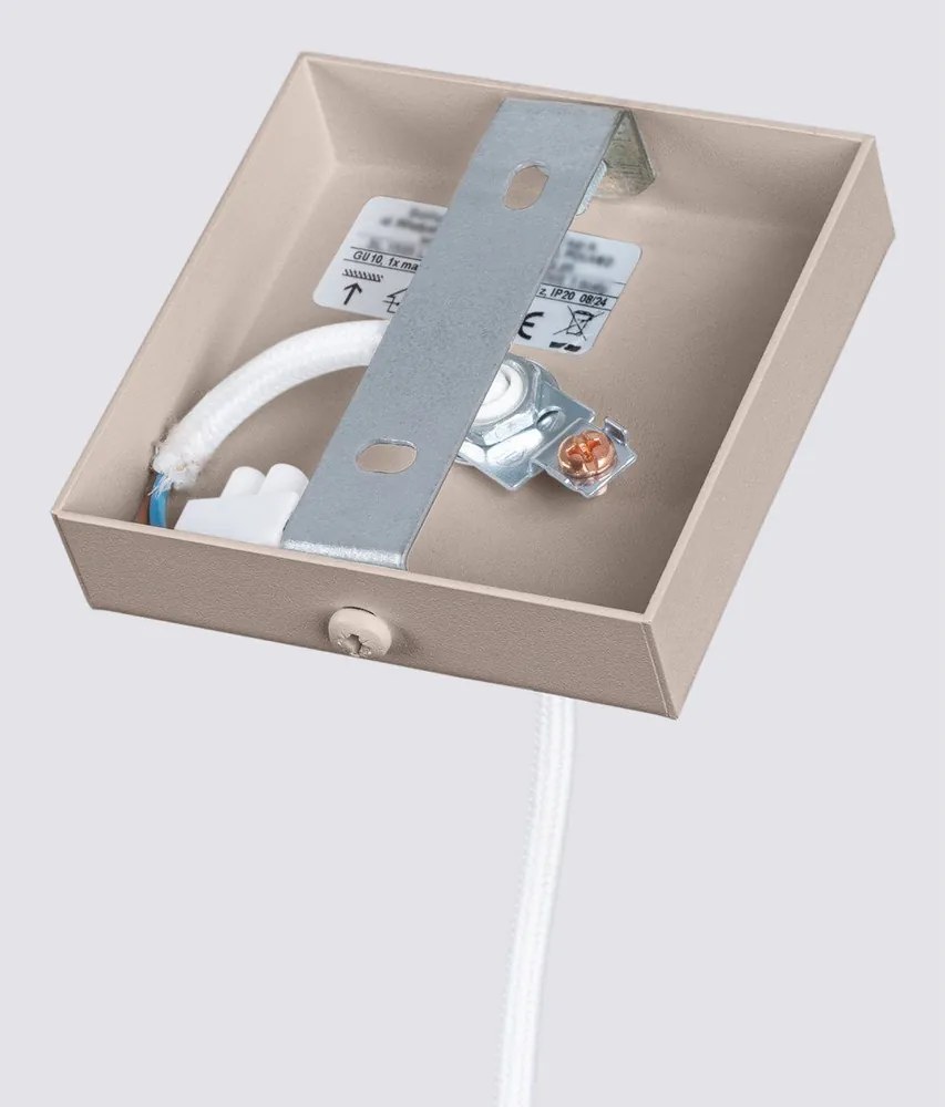 Szürkésbarna fém függőlámpa Gleam – Sollux