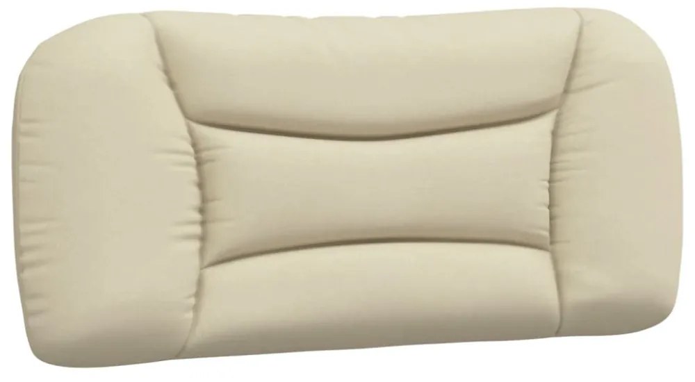 krém szövet ágykeret LED-ekkel matrac nélkül Hvar 90x190 cm