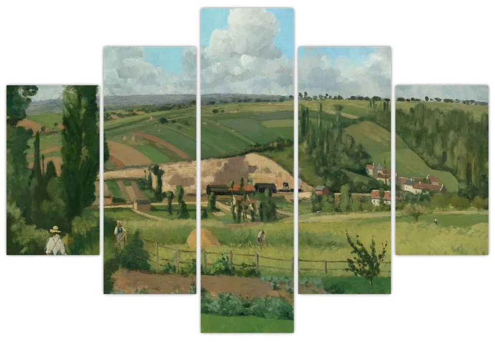 Kép - Camille Pissarro, Landscape at Les Pâtis, Pontoise, reprodukciók (150x105 cm)