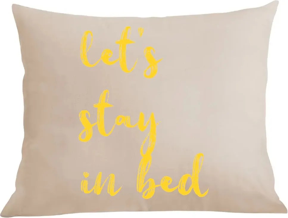 Párna párnahuzat Let’s stay in bed