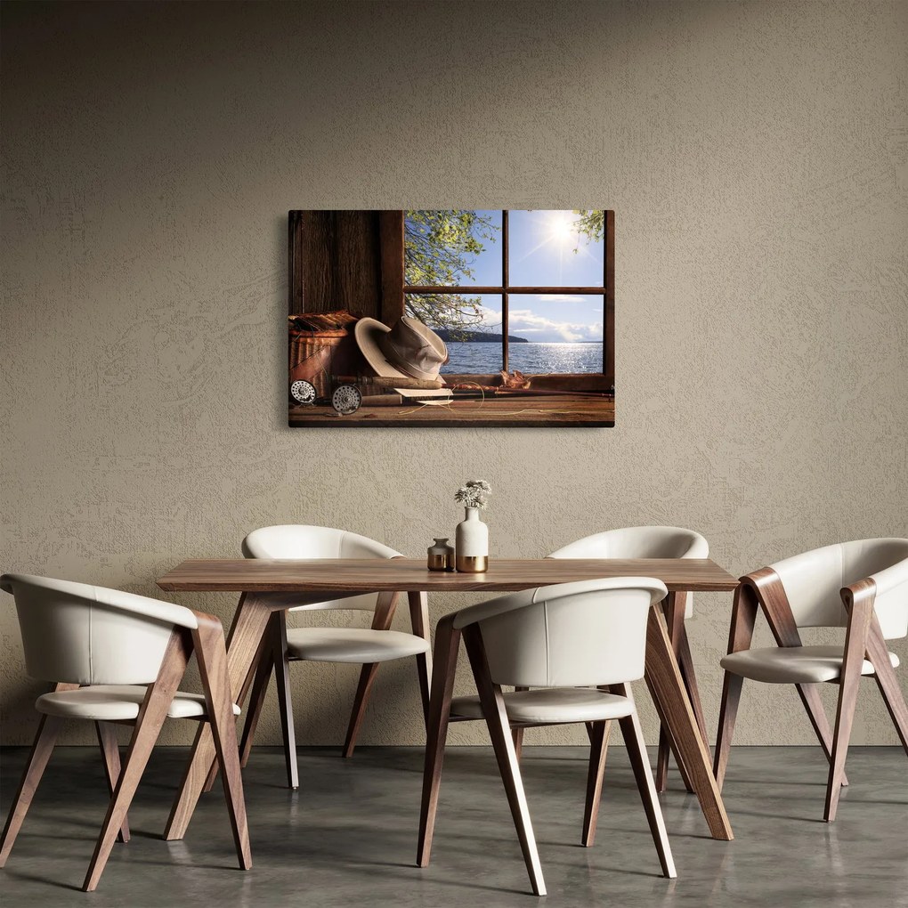 Kép - Horgászfelszerelés (90x60 cm)
