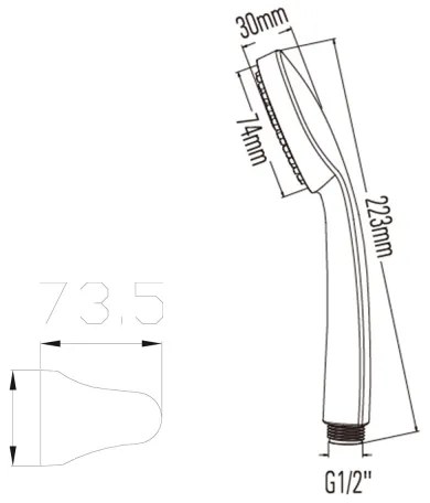 Bruckner - Zuhany készlet fényezett króm