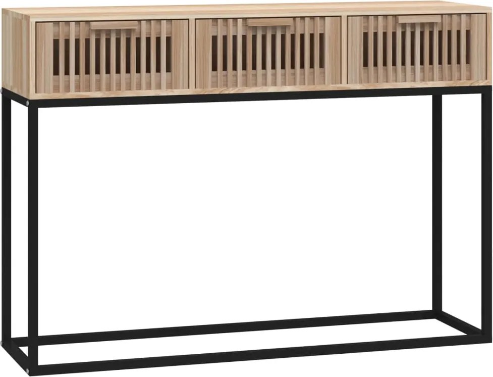 vidaXL szerelt fa és vas tálalóasztal 105x30x75 cm