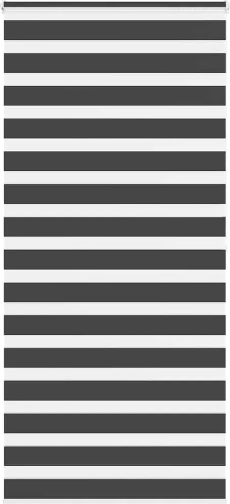 vidaXL zebrafüggönnyel fekete szövetszélesség 95,9 cm poliészter