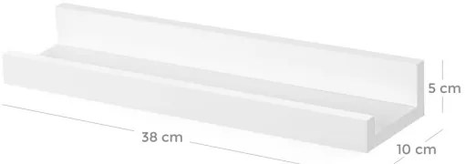 3 darabos SHELFY fali polcszett, fehér