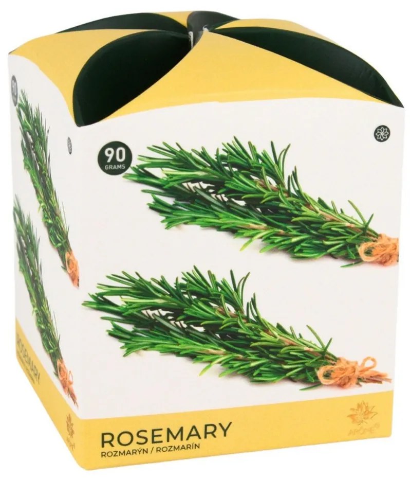 Arome Rosemary illatgyertya üvegben, 90 g