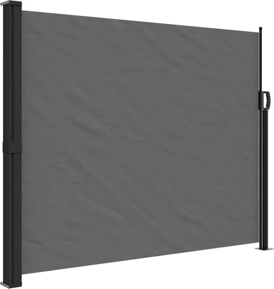 vidaXL antracitszürke behúzható oldalsó napellenző 160 x 500 cm