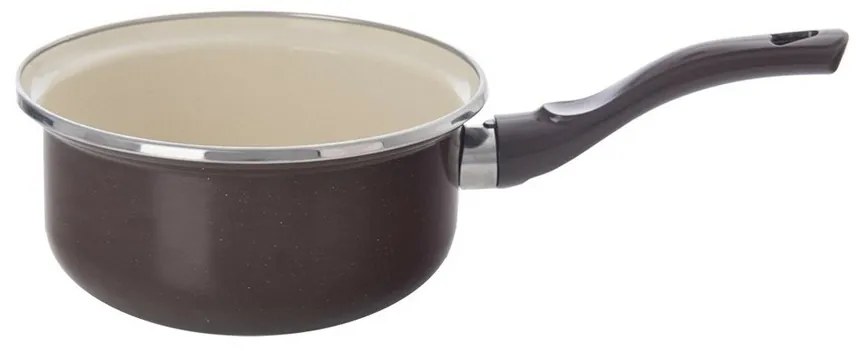 Orion Smaltált serpenyő szegéllyel, barna, átmérő16 cm, 16 cm átmérőjű