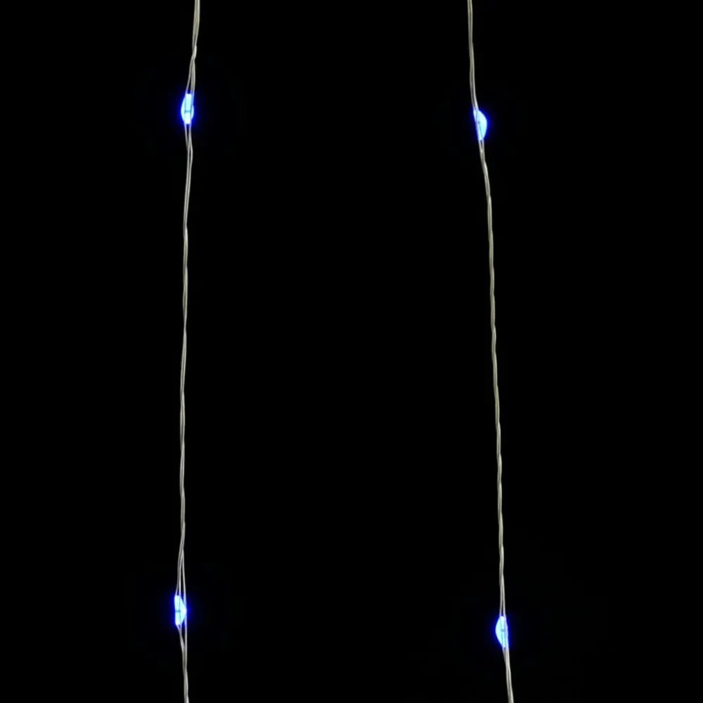 8 funkciós hideg fehér fényű tündérfényfüzér 400 LED-del 40 m