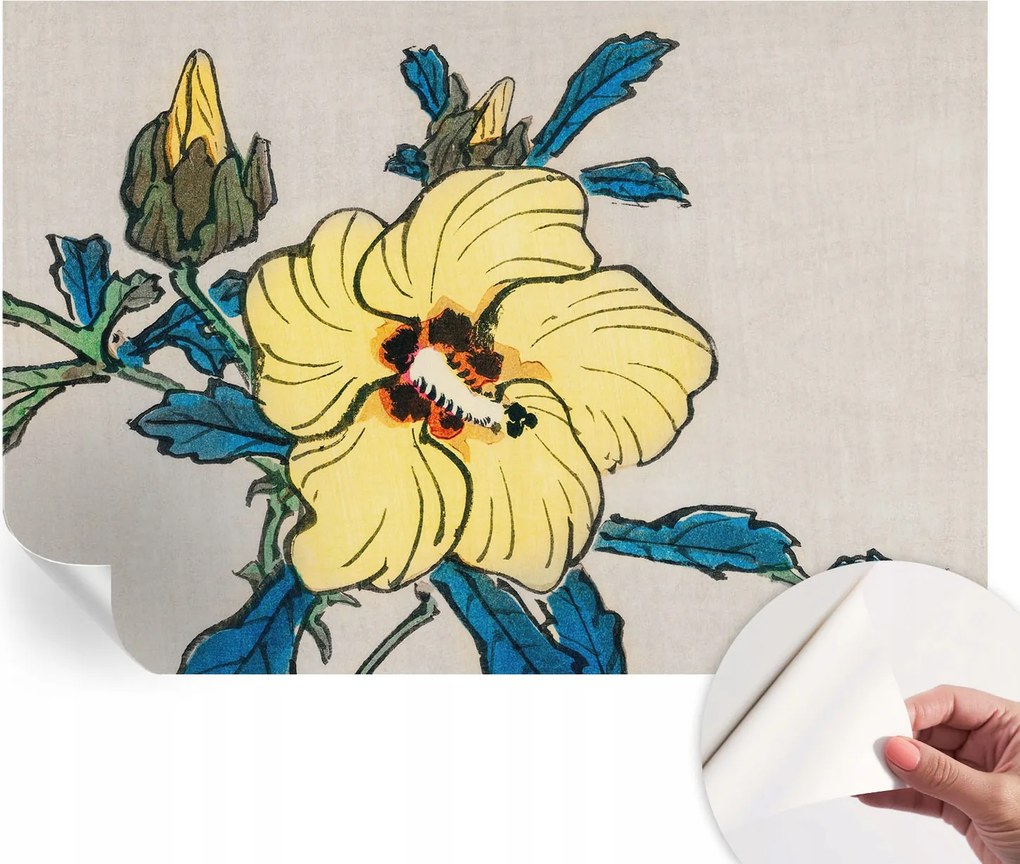 Dekoratív öntapadós fotótapéta Hálószobába Sárga virág 152x104 cm