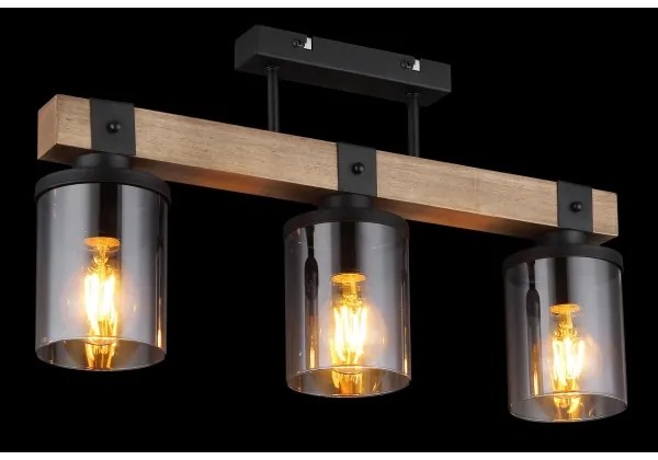 Globo 15555-3D -  Felületre szerelhető csillár LILA 3xE27/60W/230V