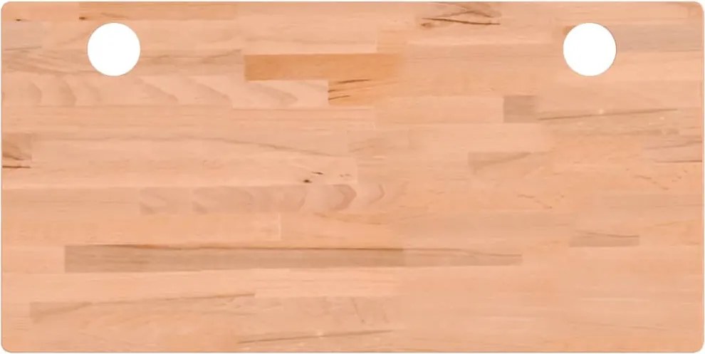 vidaXL tömör bükkfa íróasztallap 100 x 50 x 1,5 cm