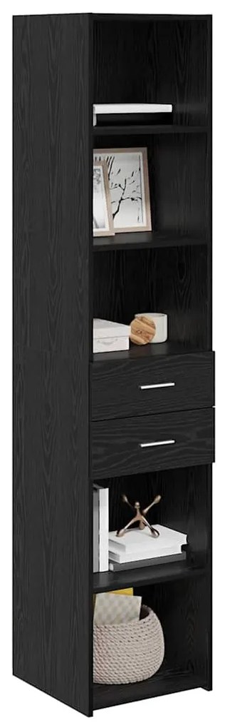 Magasfiú fiókkal Fekete tölgy 40 x 42,5 x 185 cm Faanyag