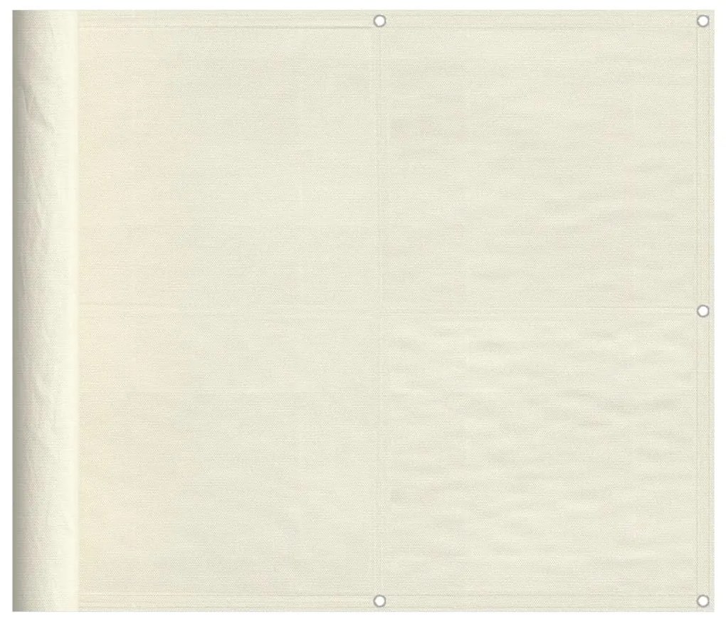krémszínű 100% oxford poliészter erkélyparaván 90 x 1000 cm