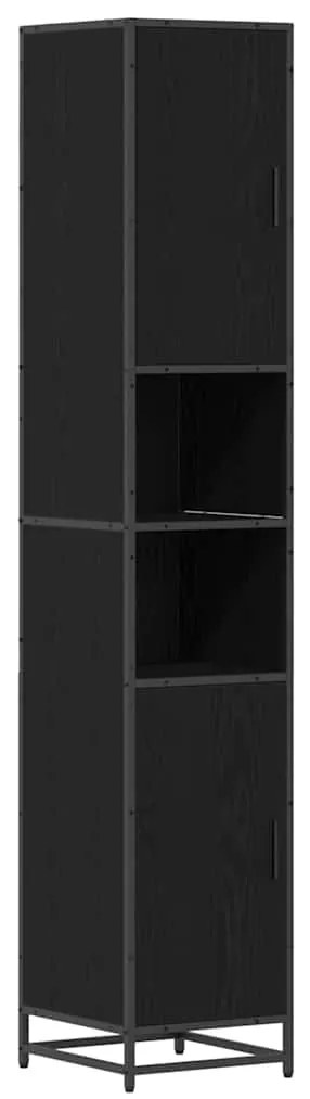 Fürdőszoba bútor szett 4 pcs Musta tammi 80 x 33 x 60 cm