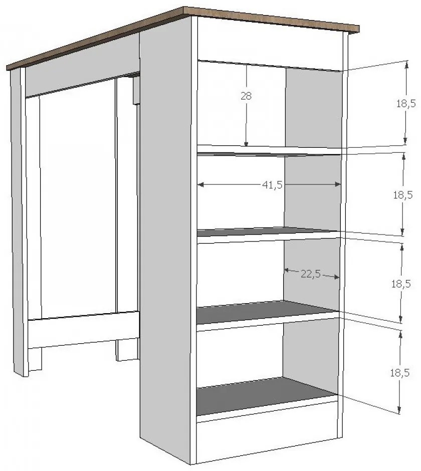 MOJITO Matt Fehér - Kézműves Tölgy Bárasztal
