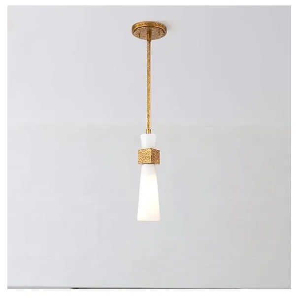 Elstead KRISTY-MP-DG-OPAL - KRISTY rúdon függő csillár 1xE27/40W/230V átm.15,2cm rézszínű