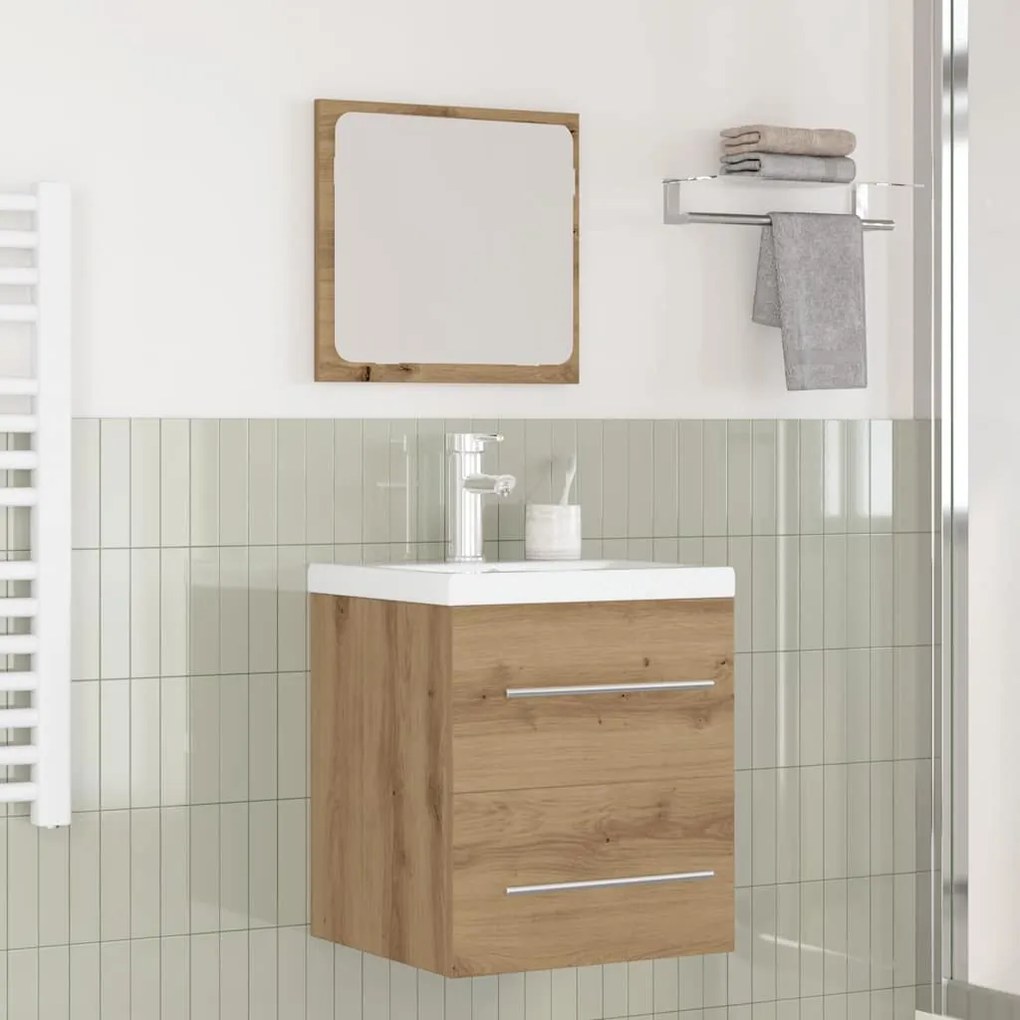 Fürdőszoba bútor szett 2 pcs Musta tammi 41 x 38.5 x 48 cm